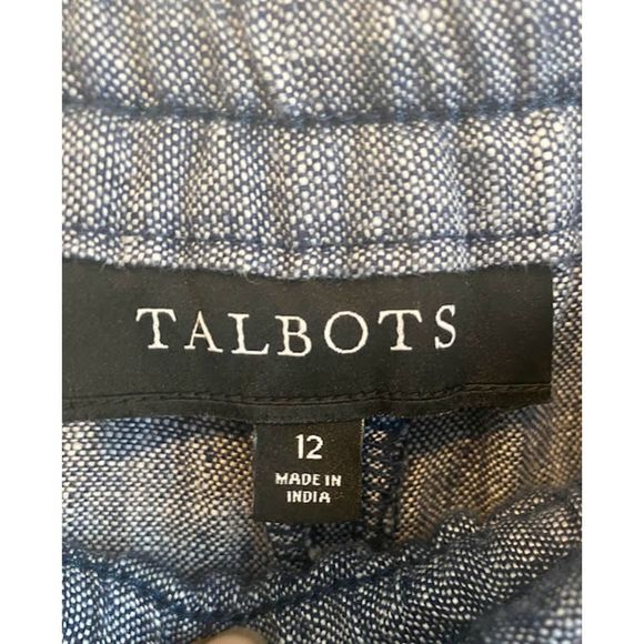 Talbots Drawstring Linen Pants - Picture 5 of 6